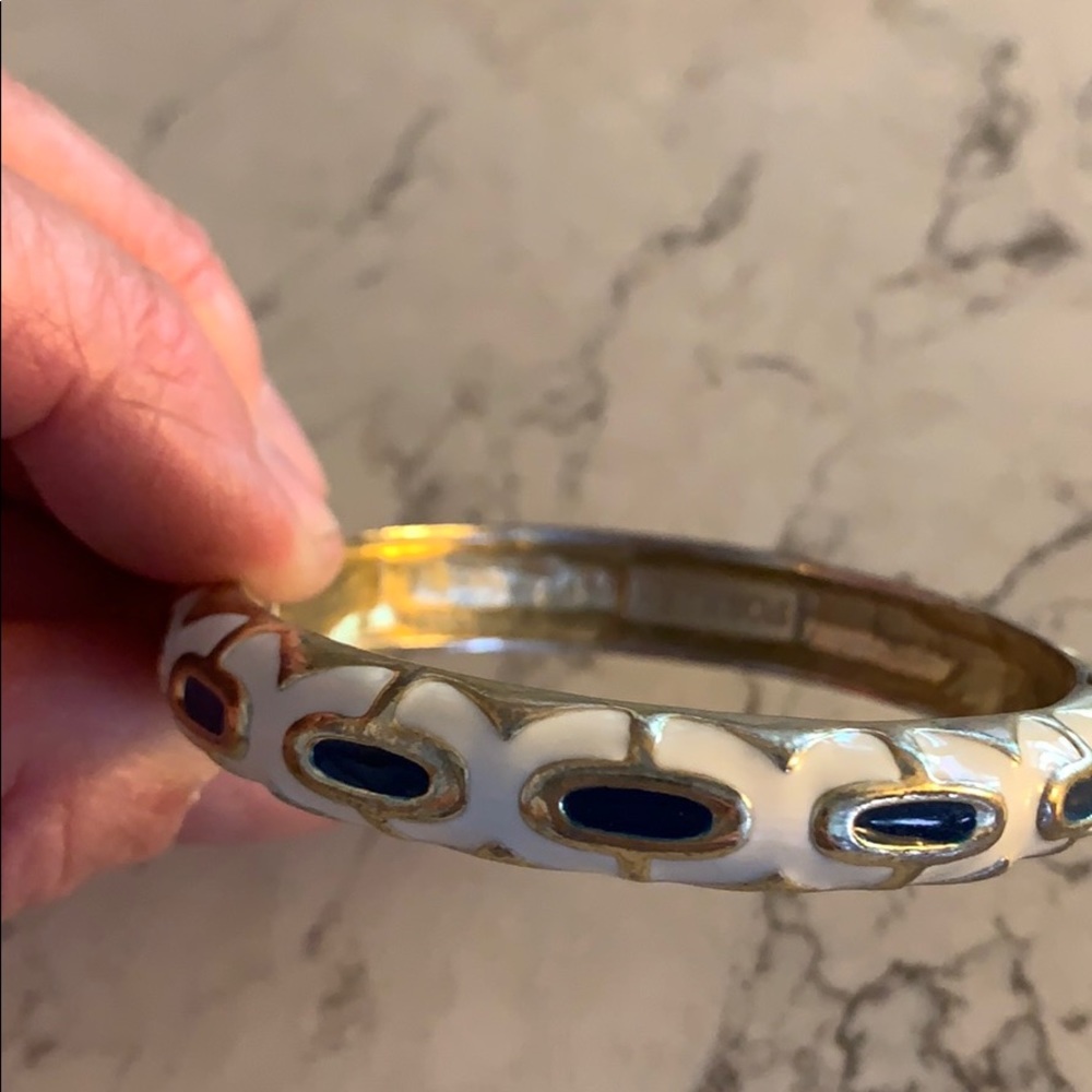 Fornash Hinged Enamel Bracelet